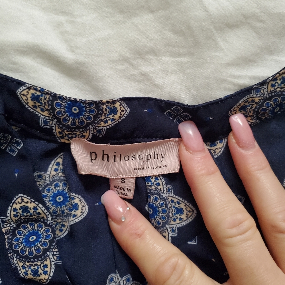 Philosophy sleeveless blouse